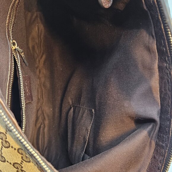Gucci Monogram Canvas Hobo Bag - Picture 4 of 17